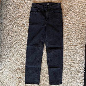 Paige High Rise Straight Jean in Black - Size 26